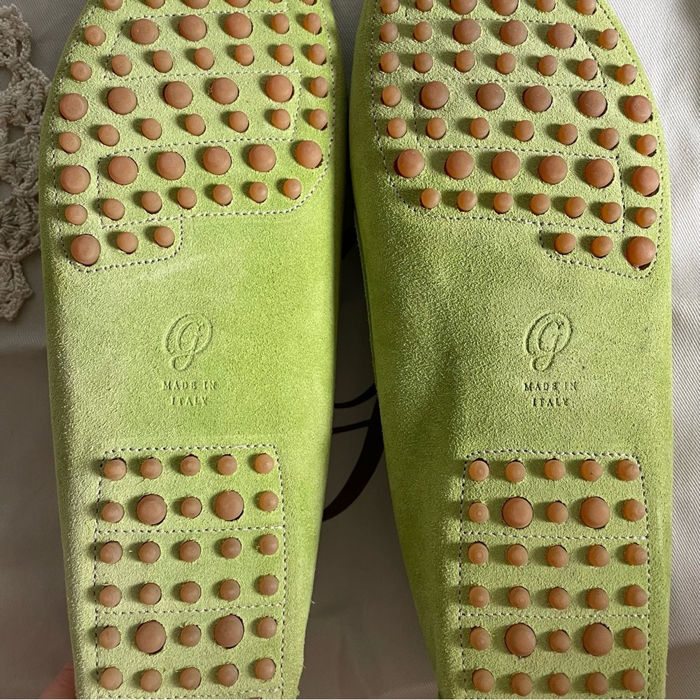 Green Suede Loafers - Picture 3 of 5